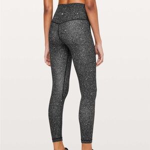 Lululemon Align Pant II *25" Luminesce Splatter Ice Grey Black
